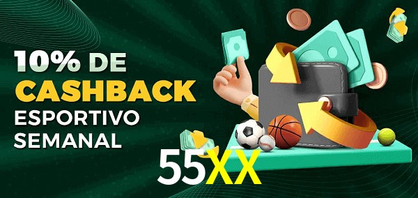 10% de bônus de cashback na 55XX